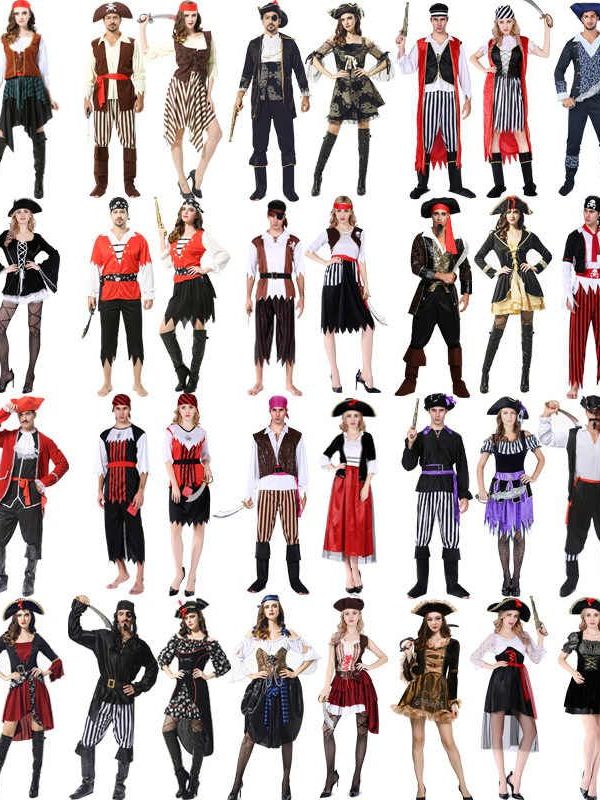 Ethnic Wear Fashion Brand - Kostium pirata na Halloween dla dorosłych,
