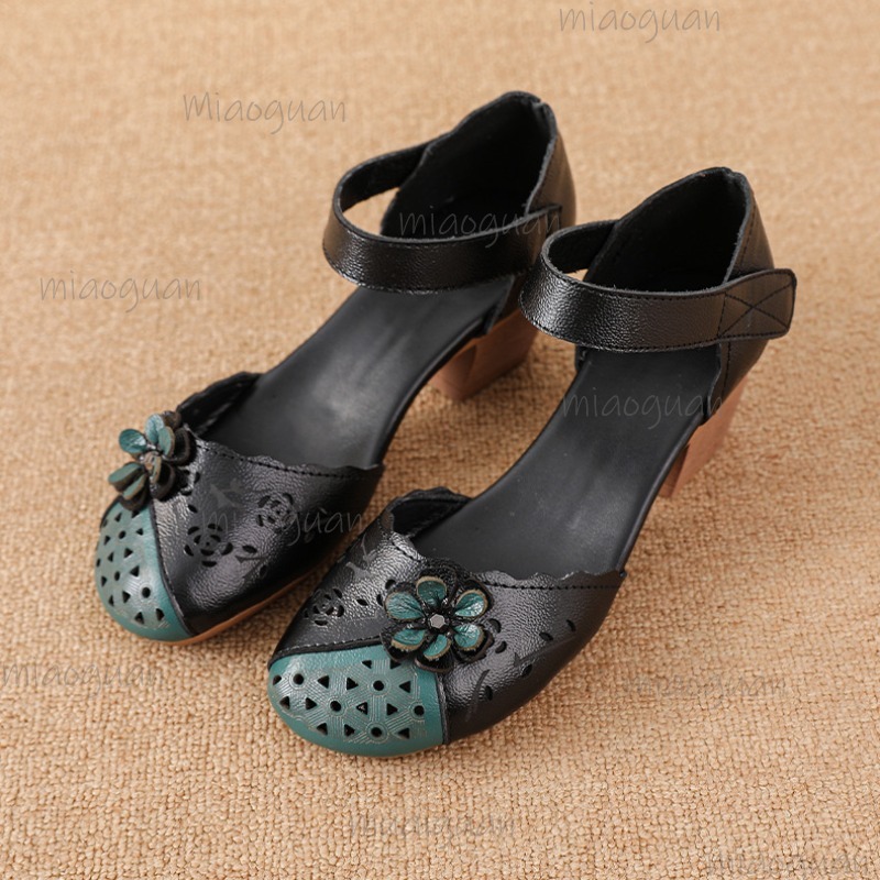 Ethnic And Fashion - Sandały gladiatorki z wycięciami na palcach,