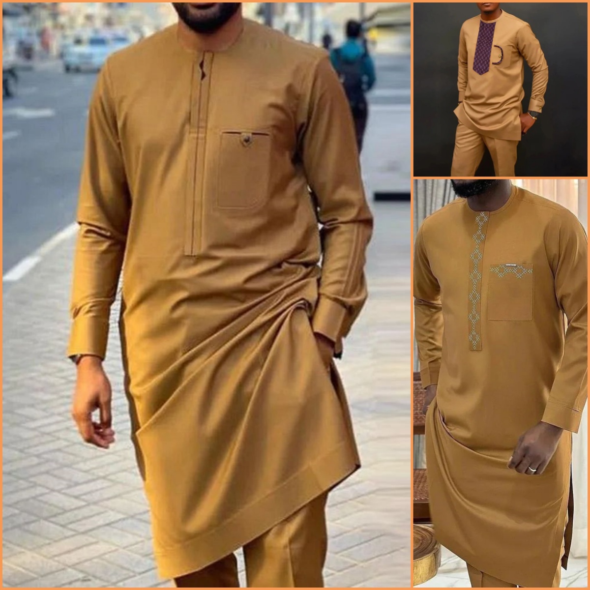 Dashiki Shirt Men - 2024 Nowy afrykański tradycyjny zestaw męski