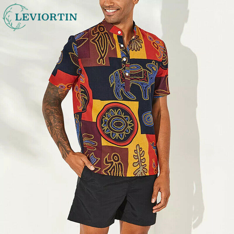 Men'S Ethnic Fashion Trends - 2025 letni nowy europejski i amerykański