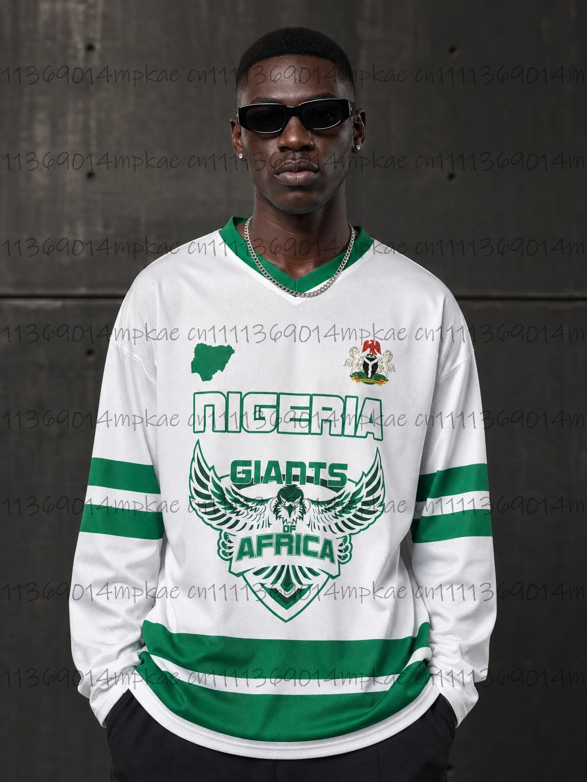 Men'S Ethnic Fashion Trends - Męska koszulka z długim rękawem i