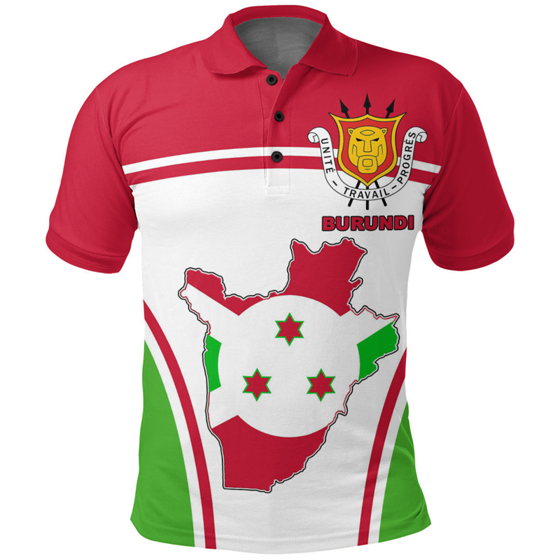 Flaga Burundi z nadrukiem 3D k – Dashiki Shirt Men recenzja i cena