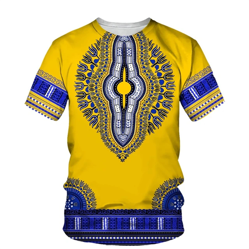 Summer Harajuku 3D Print Afric – Dashiki Shirt Men recenzja i cena
