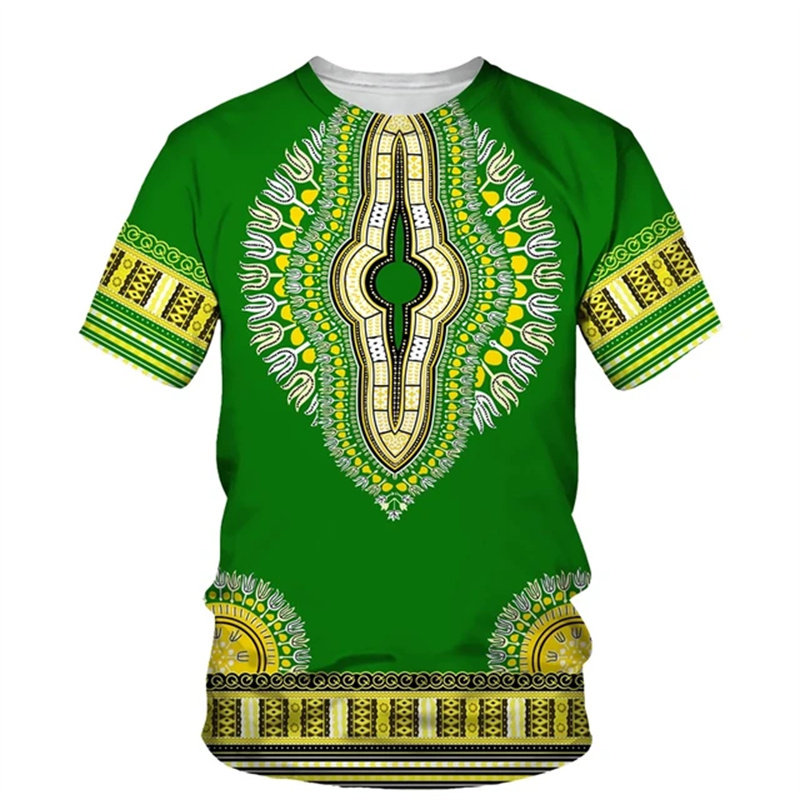 Summer Harajuku 3D Print Afric – Dashiki Shirt Men recenzja i cena