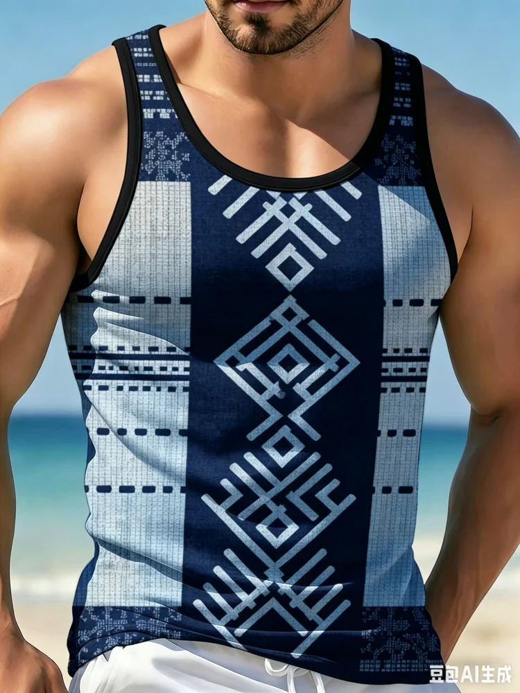 Męski tank top w stylu vintage – Men'S Ethnic Fashion Trends recenzja i cena