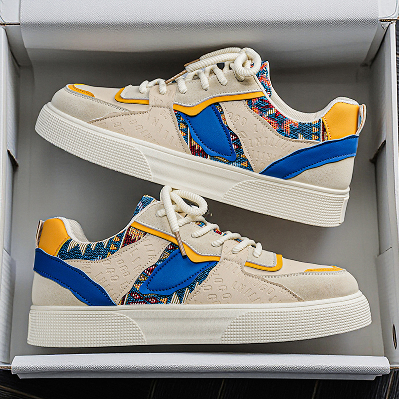 Męskie sneakersy vintage z pat – Ethnic Fashion Men recenzja i cena
