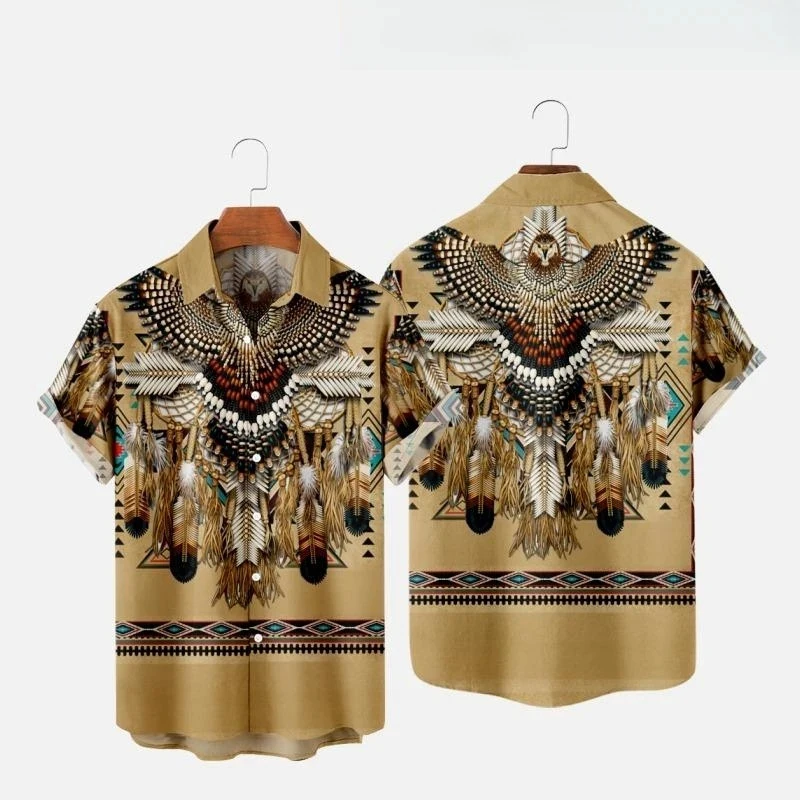 Koszule plażowe z nadrukiem 3D – Fashion Ethnic Indian Clothing recenzja i cena