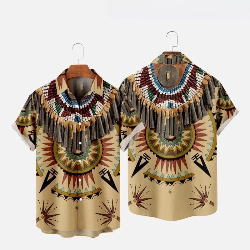 Koszule plażowe z nadrukiem 3D – Fashion Ethnic Indian Clothing recenzja i cena