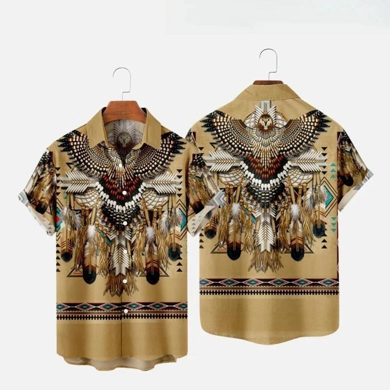 Koszule plażowe z nadrukiem 3D – Fashion Ethnic Indian Clothing recenzja i cena