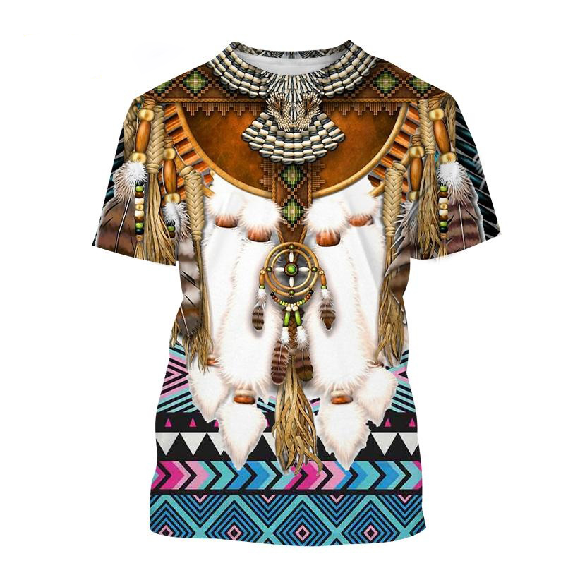 Koszulki z nadrukiem 3D w styl – Fashion Ethnic Indian Clothing recenzja i cena