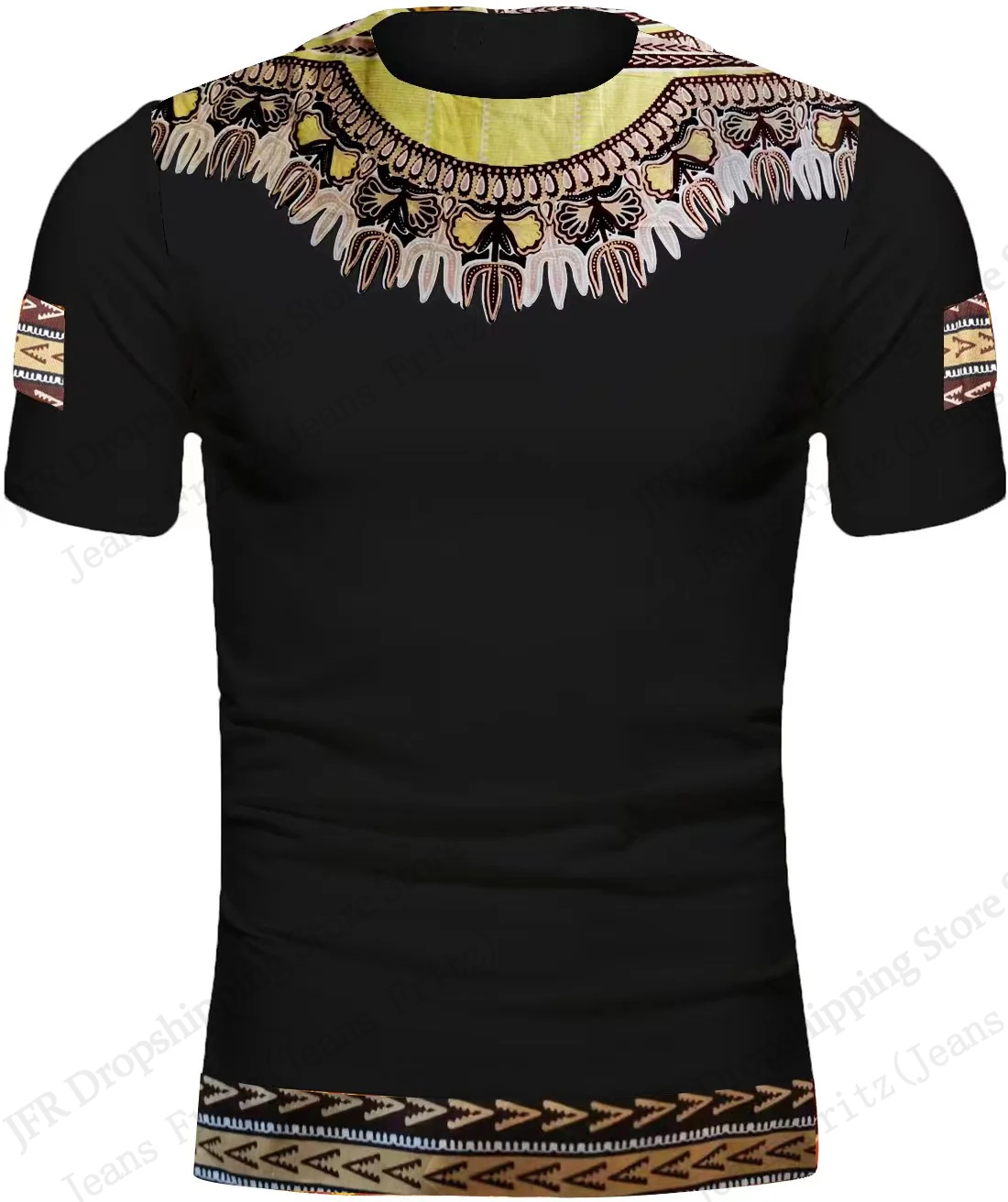 Koszulka z nadrukiem 3D Dashik – Dashiki Shirt Men recenzja i cena