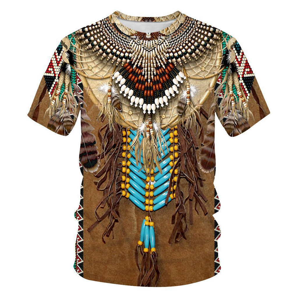 Letnie koszulki z nadrukiem 3D – Fashion Ethnic Indian Clothing recenzja i cena